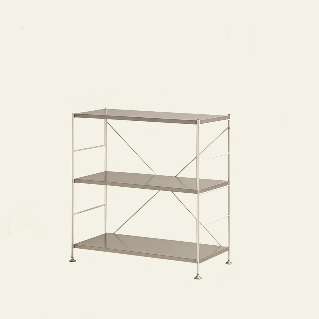 Eucalyptus 3-Tier Organisation Shelf Stainless Steel