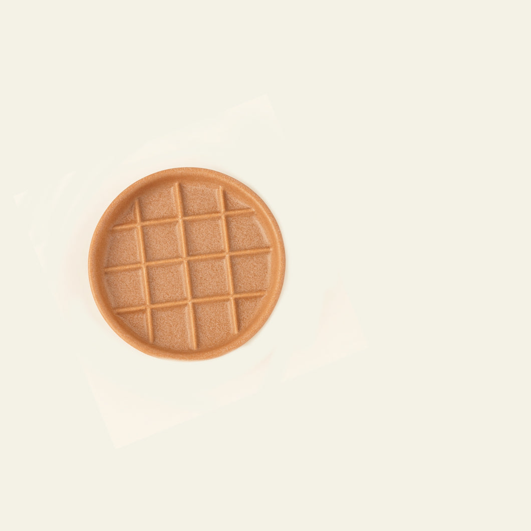 Slow-eating Waffle Plate Orange