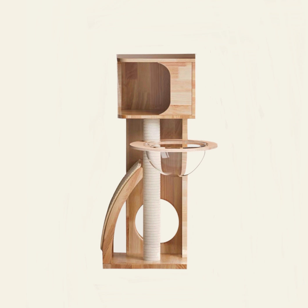 Rubber Wood Cat House