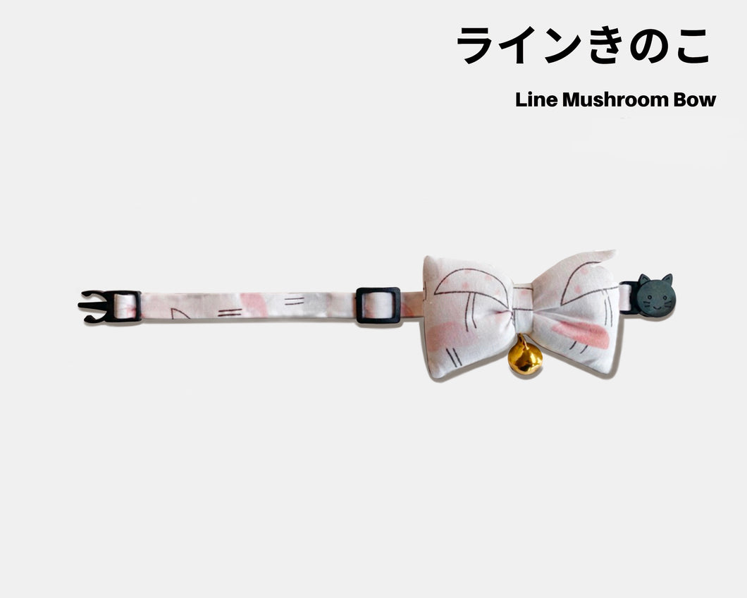 Line Mushroom Pillow Bow Collar